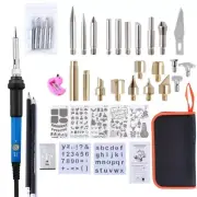 42Pcs Wood Burning Kit with Adjustable Temperature for Pyrography & Leather Work