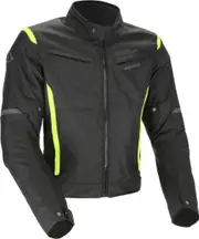 Acerbis X-MAT 2.0 Motorcycle Textile Jacket, black-yellow, Size M for Men Black Yellow