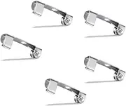 ARTSEWPLY 200pcs Silver Safety Pin Brooch with Lock Clasp Back Pins for DIY Crafts Jewelry Making and Name Badges