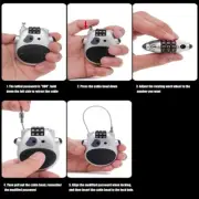 3Digit Helmet Lock Tear Travel Lock Multifunctional Bag Lock