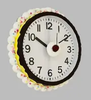 DEZICAKES Cake Wall Clock Yellow