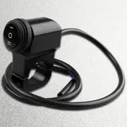 12V Handlebar Headlight Switch 7/8" 22-23mm Control CNC Craft Mounting Bracket