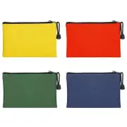 4 Pack Canvas Tool Bags Pouches - Heavy Duty Zipper Pouch Set 7''x4.7'' Multi...
