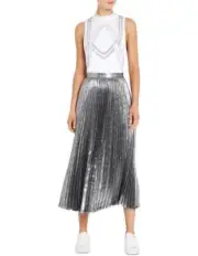 BNWT SASS & BIDE "Live It Up" Sunray Pleated Midi Skirt - Size 6 - $390