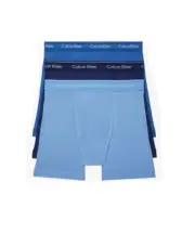 Calvin Klein 3 Pack Men's 100% Cotton BOXER Brief Blue,Navy SMALL Only NEW