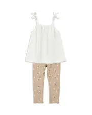 Miles The Label Girls' Tank Top & Ribbed Leggings Set - Little Kid
