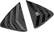 YJVVWQVF Shutters Louvers Compatible for Mazda CX5 2013 2014 2015 2016 Glossy Black Carbon Fiber Rear Side Window Trim(Carbon Fiber)
