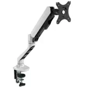 Loctek Pro Mount, 17"-30" Single Ergonomic Gas Spring Monitor Stand - White -