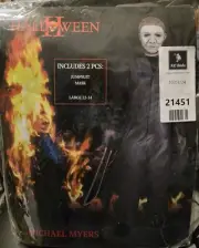 Michael Myers Halloween II Child Large 12-14 Jumpsuit W/Mask Licensed Costume