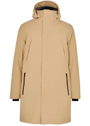 Alpha Tauri Koov Hooded Shell Coat - Camel - M M