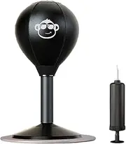 Standing Desktop Punching Bag | Desk Bag with Strong Suction Cup and Air Pump,Stress Relief Boxing Bag for Desk, Freestanding Punching Ball with Pump and Gloves for Kids,Adults