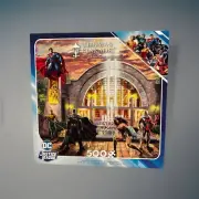 Thomas Kinkade Studio DC Justice League Hall Of Justice 500 Pc Puzzle 42450 New