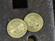 One F Coin Stonewashed No Patina