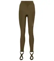 [The Attico] The Attico Jersey and mesh stirrup leggings AU 10 green