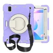 Nevenka iPad Case For iPad Mini 6 with 360 Swivel Stand-Taro Purple