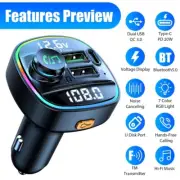 Car Handsfree FM Transmitter Wireless Adapter Bluetooth Receiver MP3 Player Kit