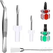 6 Pcs Sewing Machine Repair Kit Includes Tweezers Double Headed Lint Brush Short Screwdriver Sewing Machine Repair Tool Repair Kit