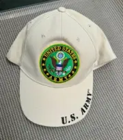 U.S. ARMY Adjustable Beige Cap/Hat "This We'll Defend" NWT