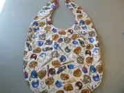Adult Bib/Clothing Protector double thickness with Quilted Diamond Backing