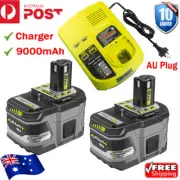 18V 9.0AH For Ryobi One+ Plus P108 Lithium New Battery RB18L50 P104 Charger