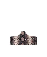 Snake print belt One size Black