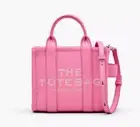 Marc Jacobs The Leather Crossbody Tote Bag Petal Pink One Size