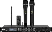 Micfuns KT900-PRO Professional KTV Wireless Microphone, Digital Pre-Stage Effector, Karaoke Sound Audio Effect System with Audio Digital Effect Processor, Bluetooth RCA, Bluetooth, USB Input