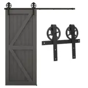 1.8-3M Sliding Barn Door Hardware Modern Roller Big Wheel for Single/Double Door
