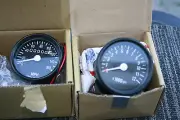 HONDA YAMAHA CB550 CB500 CB350 CB BLACK Mini Speedo Tach gauges Combo Tripmeter