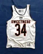 Walter Payton Sweetness #34 Vintage White Tank (XL) New with Tags Deadstock RARE