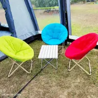 在飛比找momo購物網優惠-【May shop】四季款 可拆式大號月亮椅太陽椅懶人圓椅沙