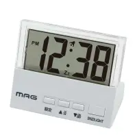 在飛比找PChome24h購物優惠-日本MAG透明液晶電子鬧鐘