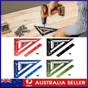 Adjustable Square Tools Carpentry Squares Aluminum Triangle Ruler w/ Jig Block