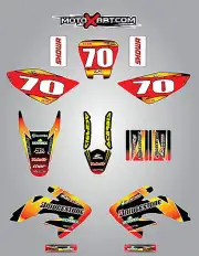 Honda CRF 80 - 2011 / 2015 SUNRISE style stickers/decals / Custom Graphic Kit