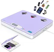 Dayear Phone/Pad Timer Lock Box, Self-Control Safe Lock Box for iPad/Tablet/TV Controller - Timed Locker to Help Kids, Students, Adults Lock Away Addiction/Temptation (Purple)