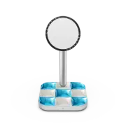 2-in-1 Charging Stand Balloon Checkers - Sky Blue