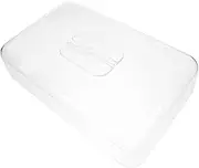 Didiseaon Food Cover Cookie Display Stand with Cover Square Cake Stand with Lid Cake Stand for Rectangular Cake Rectangular Glass Cake Dome Square Cake Dome Bread Cloche Transparent Acrylic
