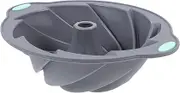 FONDOTIN 1pc Spiral Silicone Baking Mold for Cake Light Grey Easy to Clean Non-Stick for Baking for Parties and Special Occasions
