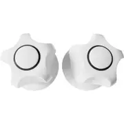 Shaw & Mason White Wall Top Assembly With Handle - Pair