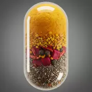 1000mg Organic Blend Capsules Beetroot, Cayenne, Bee Pollen, Black Pepper & Chia