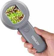 Handheld Coin Magnifier for Collectors 2" Digital Microscope for Trichome