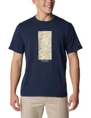[Columbia] Sun Trek Short Sleeve Graphic Tee in Collegiate Navy