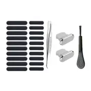 Phone Speaker Dustproof Stickers Protector Kit for iPhone-Silver
