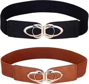 [Generic] Womens Belts Elastic Stretch Cinch Plus Fashion Dress Belts for ladies