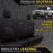 Ford Ranger PJ/PK Premium Neoprene 100% Rear Bench Covers (Made to Order)