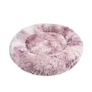 Pawfriends Dog Cat Pet Calming Bed Warm Soft Plush Round Nest Comfy Sleeping Cave MEL 120cm