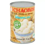 Chaokoh Quail Eggs In Brine 8 Oz (Pack Of 2 Cans)