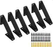 6 Inch Floating Shelf Brackets, Heavy Duty Industrial Shelf Bracket, Brackets fo
