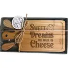 Bamboo Cheese Board & Knife Set