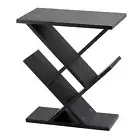 Adesso Zig-Zag Accent Table - Table Bookshelf - Storage Side Table. Home Furn...